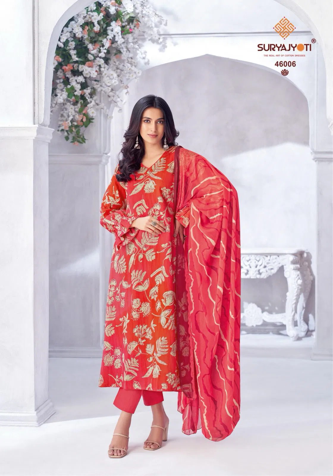 Naishaa Vol 46 By Suryajyoti Jam Satin Printed Dress Material Orders In India